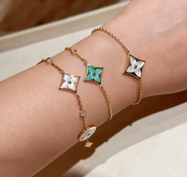 Louis Vuitton Monogram Flower Enamel Bracelet 6