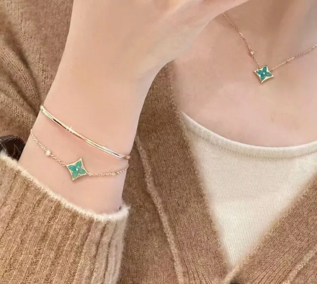 Louis Vuitton Monogram Flower Enamel Bracelet 9