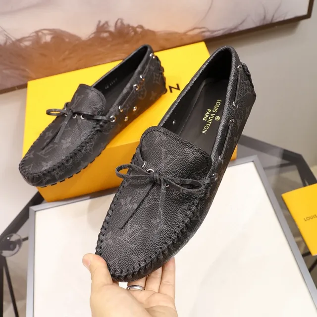 Louis Vuitton Monogram Leather Bow Loafer 6