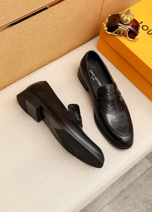Louis Vuitton Monogram Loafer Black Leather Penny Silhouette Loafer 2
