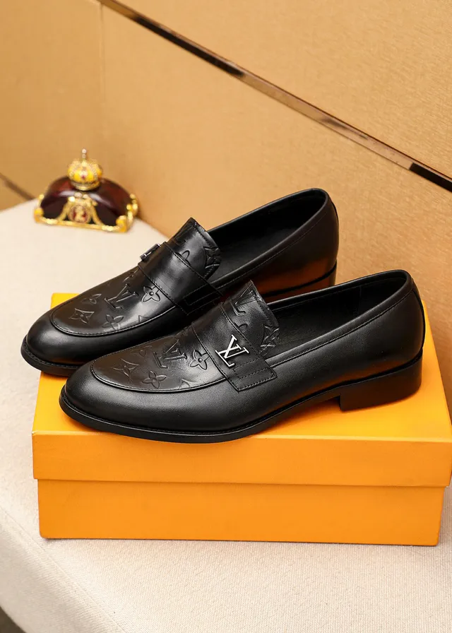 Louis Vuitton Monogram Loafer Black Leather Penny Silhouette Loafer 3