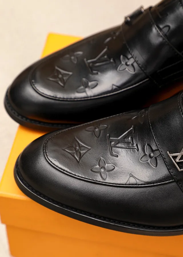 Louis Vuitton Monogram Loafer Black Leather Penny Silhouette Loafer 6