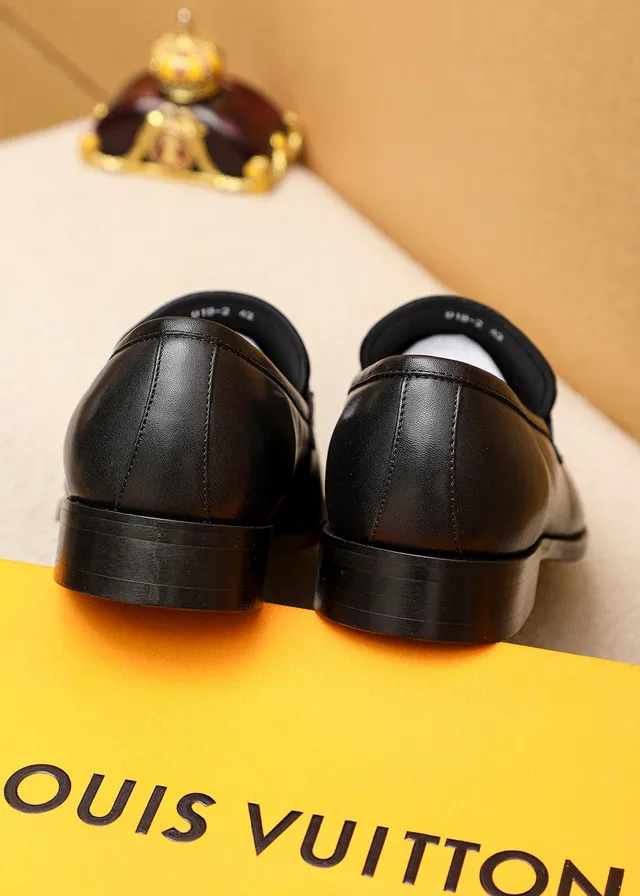 Louis Vuitton Monogram Loafer Black Leather Penny Silhouette Loafer 8