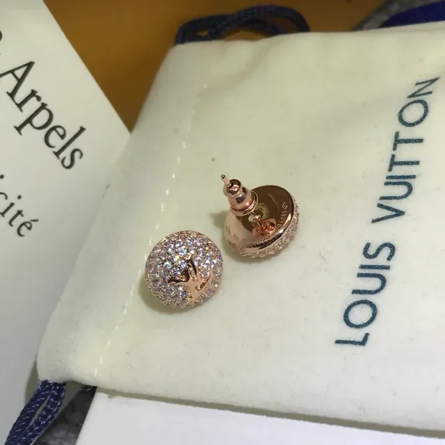 Louis Vuitton Monogram Pavé Crystal Stud Earrings 4