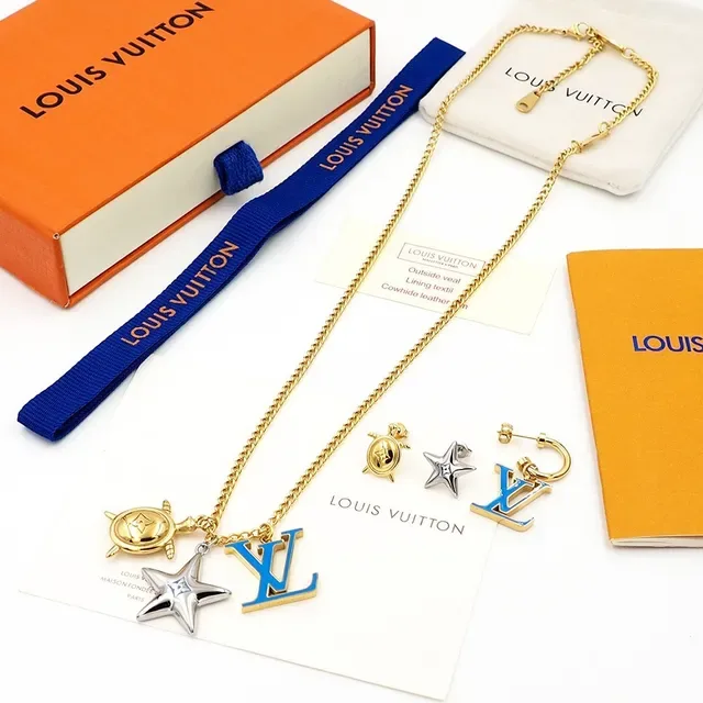 Louis Vuitton Multi-Charm Enamel and Gold-Tone Necklace 2