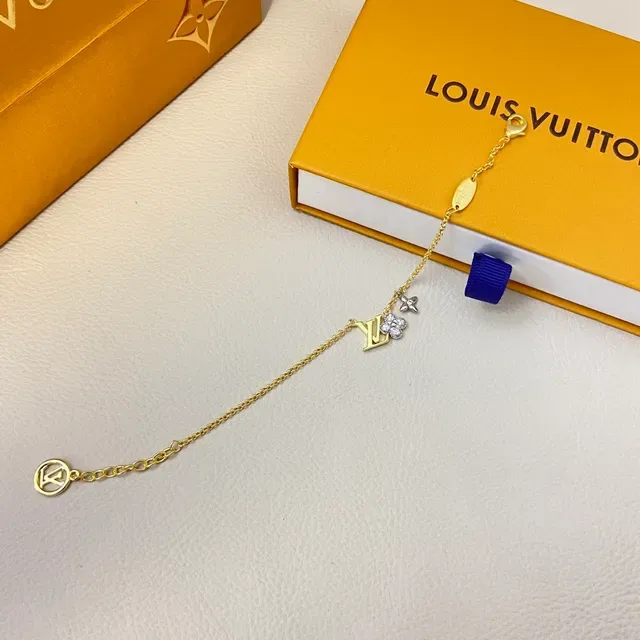 Louis Vuitton Multi-Charm Gold-Tone Chain Bracelet 2
