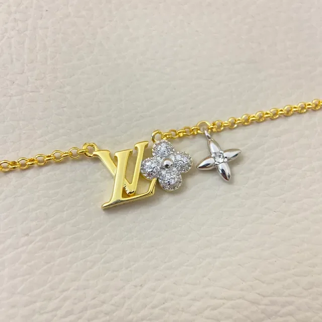 Louis Vuitton Multi-Charm Gold-Tone Chain Bracelet 3