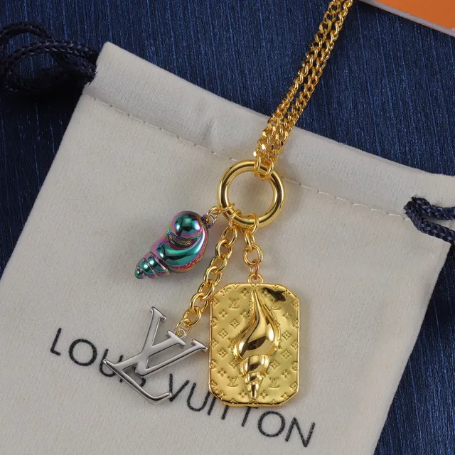 Louis Vuitton Multi-Charm Gold-Tone Necklace 2