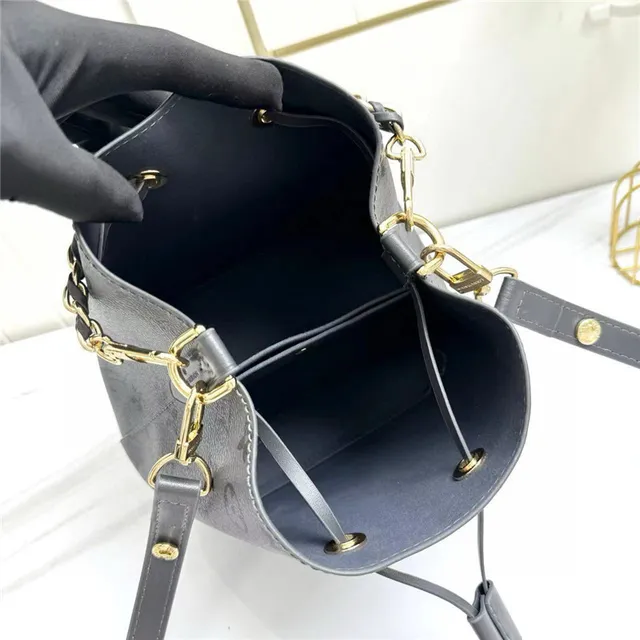 Louis Vuitton Nano Noé Monogram Eclipse Black Bucket Bag 2