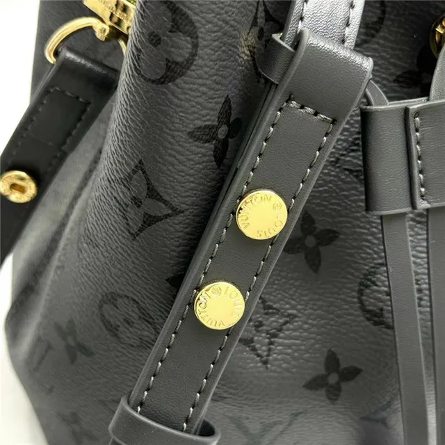 Louis Vuitton Nano Noé Monogram Eclipse Black Bucket Bag 3