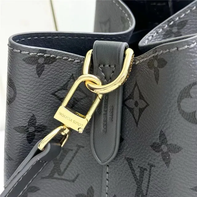 Louis Vuitton Nano Noé Monogram Eclipse Black Bucket Bag 4