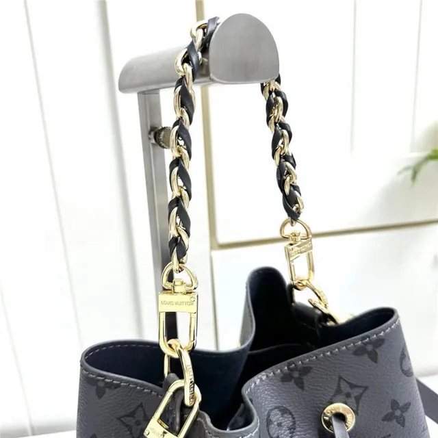 Louis Vuitton Nano Noé Monogram Eclipse Black Bucket Bag 5