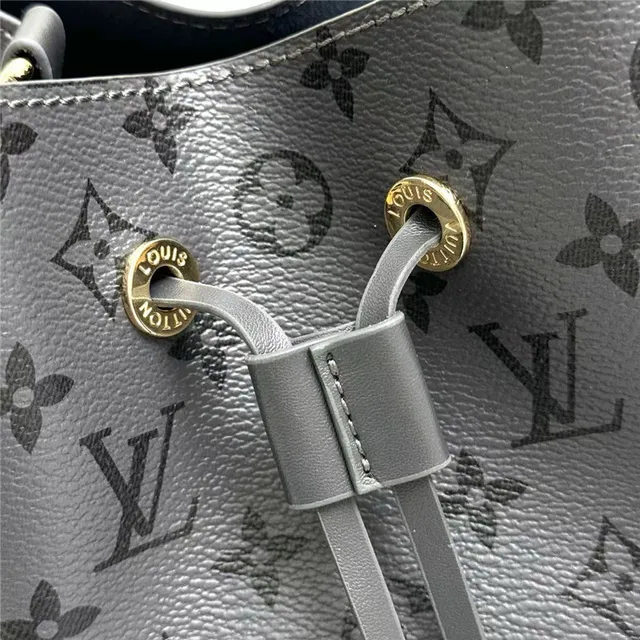 Louis Vuitton Nano Noé Monogram Eclipse Black Bucket Bag 6