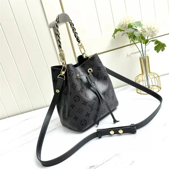 Louis Vuitton Nano Noé Monogram Eclipse Black Bucket Bag 9