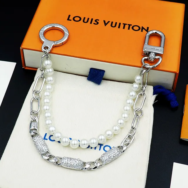 Louis Vuitton Pearl and Chain Dual-Strand Bracelet 4