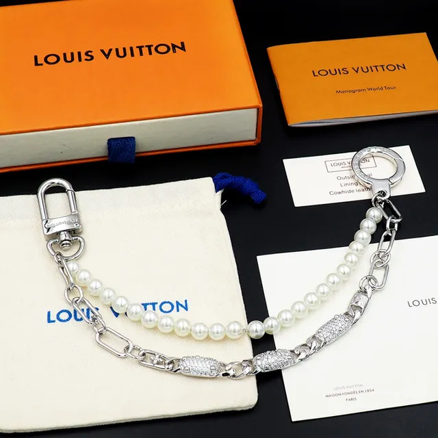 Louis Vuitton Pearl and Chain Dual-Strand Bracelet 8