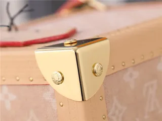 Sac Louis Vuitton Petite Malle Rose Monogramme Style Valise Tote 5