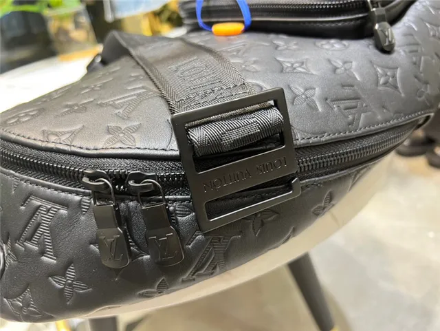 Louis Vuitton Run Away Black Embossed Monogram Casual Backpack 4