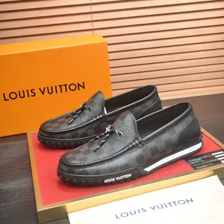 लुइस विटन Run Away Damier Monogram काली लोफर