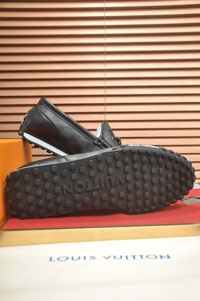 Louis Vuitton Run Away Damier Monogram Black Loafers 3