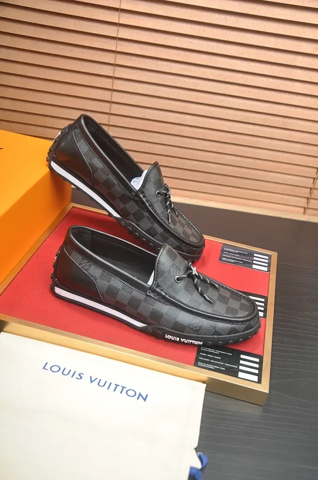 Louis Vuitton Run Away Damier Monogram Black Loafers 4