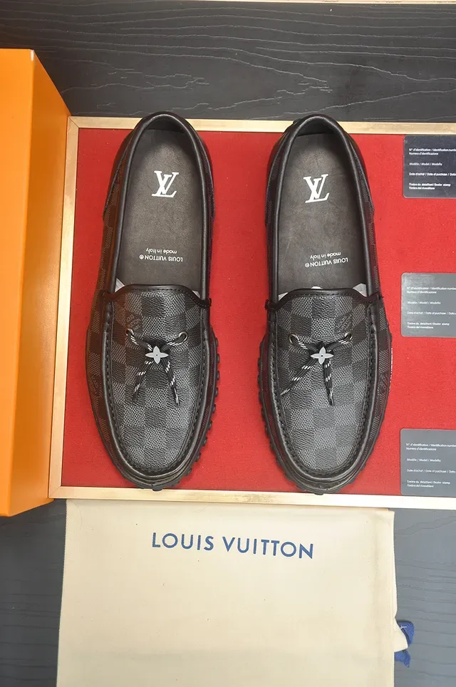 Louis Vuitton Run Away Damier Monogram Black Loafers 5