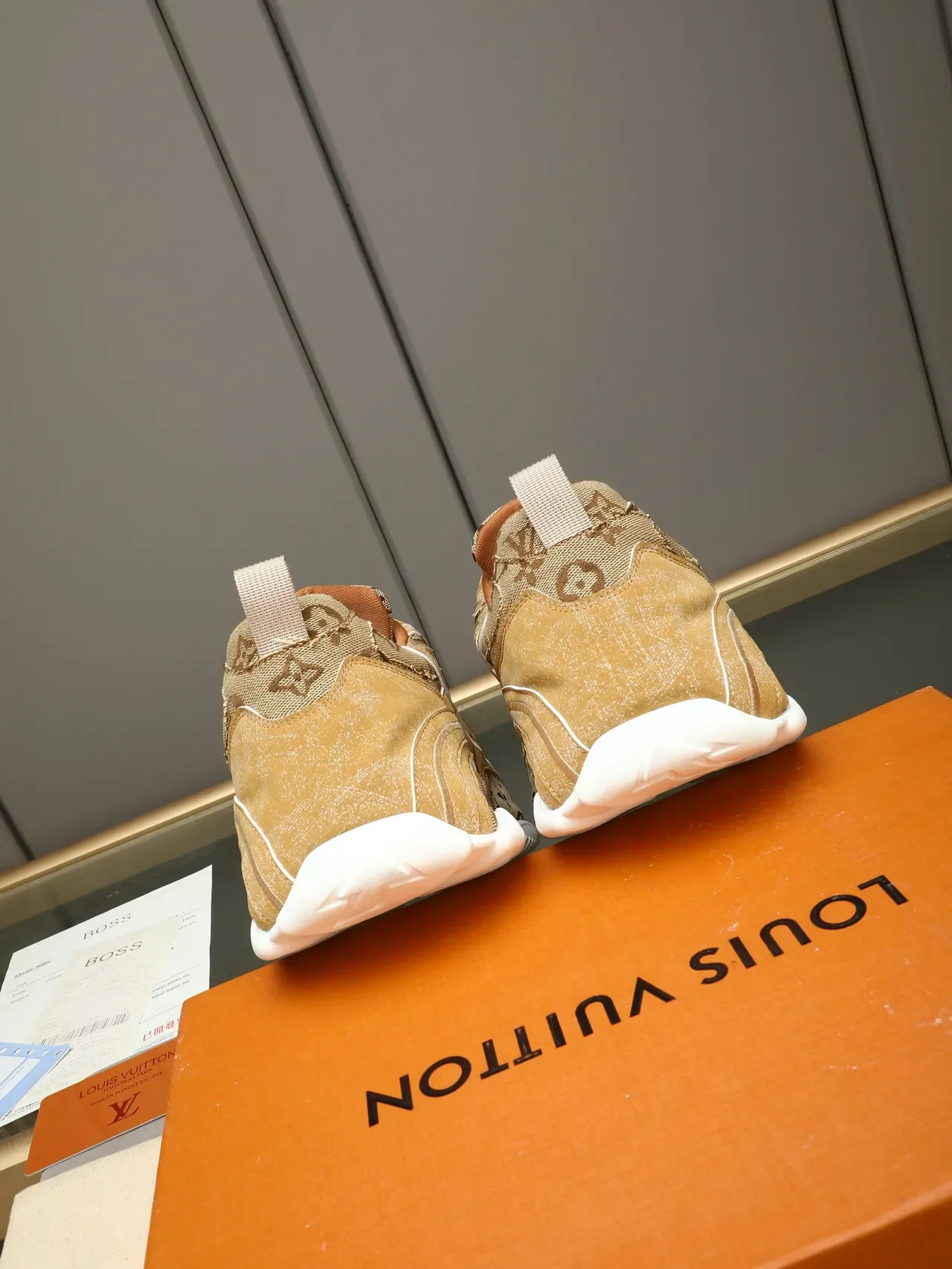 Louis Vuitton Run Away Monogram Tan Lifestyle Sneakers 3