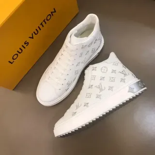 Louis Vuitton Run Away White Monogram zapatillas lifestyle de punta alta