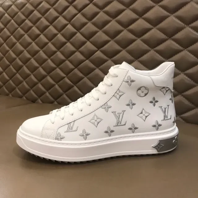 Louis Vuitton Run Away White Monogram High-Top Lifestyle Sneakers 7