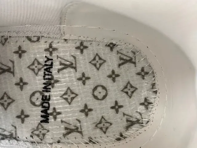 Louis Vuitton Argent Brun Métallique Cuir Craquelé Dessus Layered Semelle Blanche/noir/gomme Sneakers Lifestyle 8