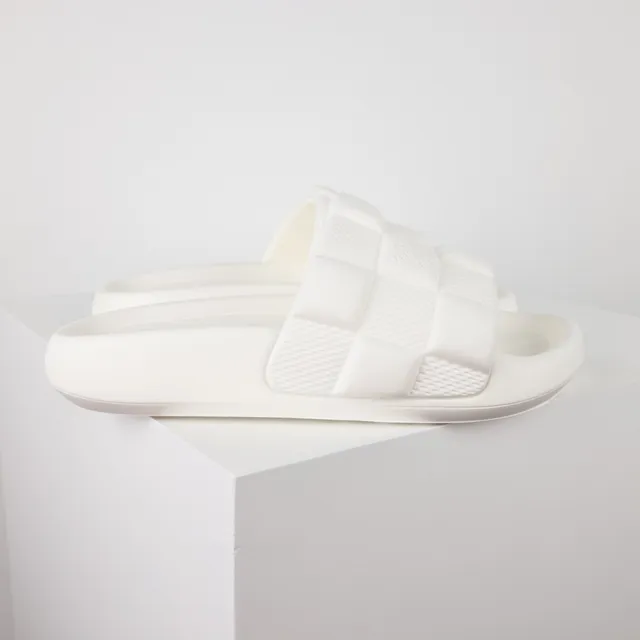 Louis Vuitton Slide White Quilted Checkerboard Slipper 3