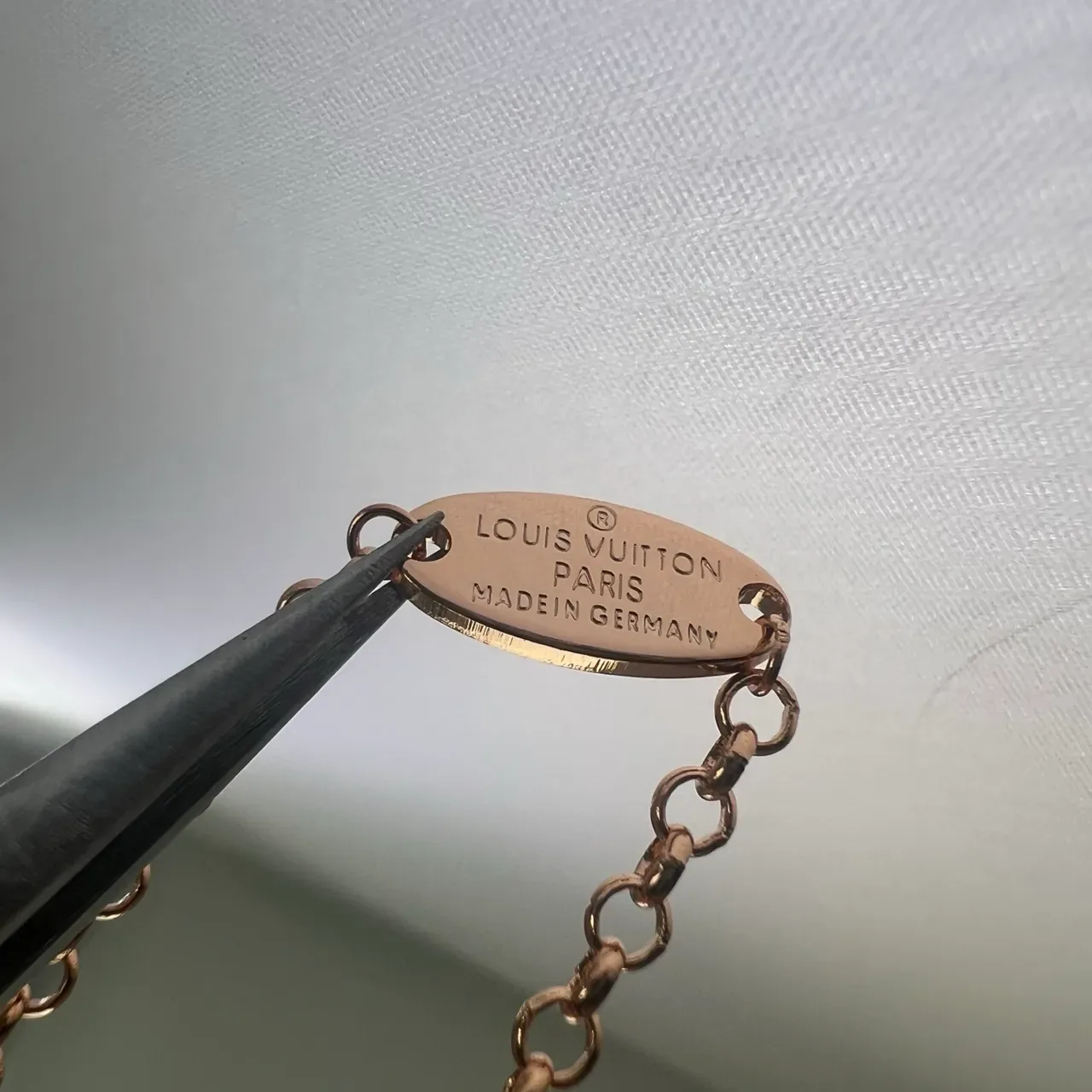 Louis Vuitton Star & Monogram Gold Silver Chain-Link Charms Bracelet 2