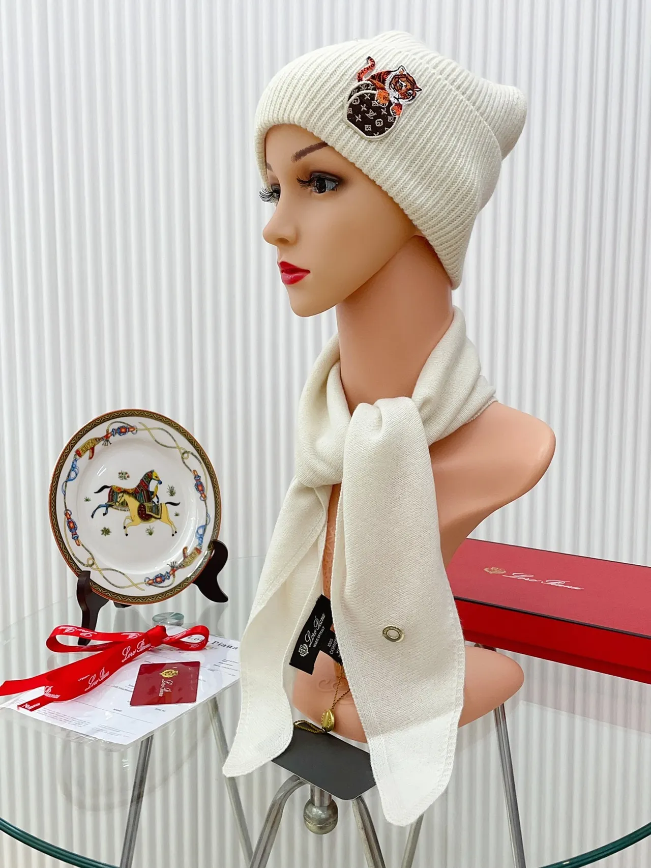 Louis Vuitton Tiger Embroidered Monogram Beanie 9