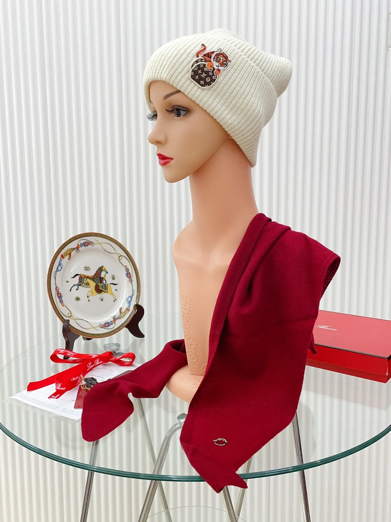 Louis Vuitton Tiger Monogram Embroidered Beanie 8