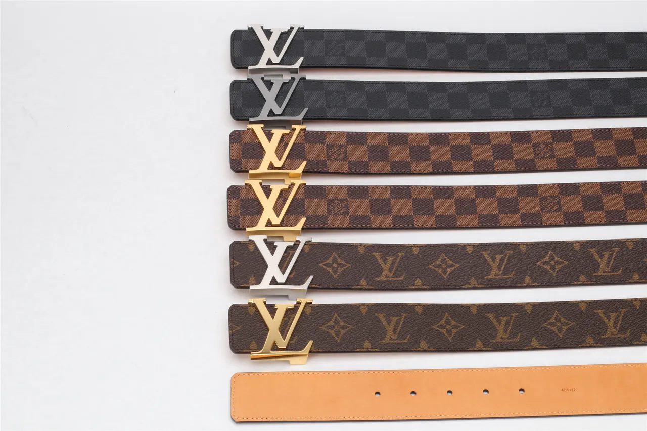 Louis Vuitton Turnlock Belt Damier Graphite Black Leather Belt 2