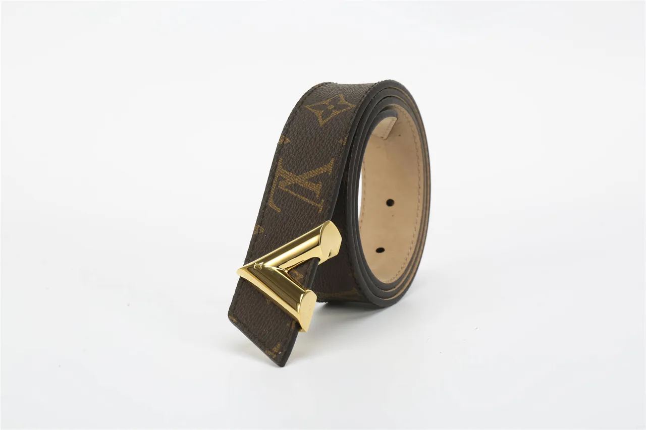 Louis Vuitton V-Buckle Monogram Canvas বাদামী চামড়ার বেল্ট 6
