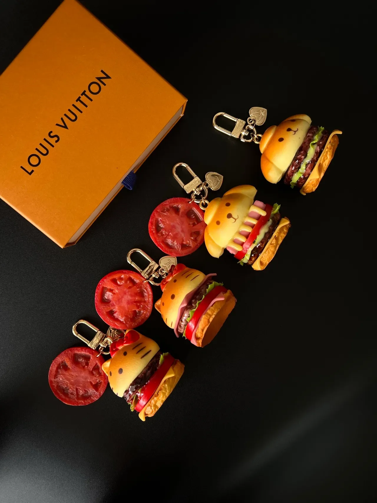 Louis Vuitton Yellow Red Burger-Shaped Character-Themed Crossbody Bag 2