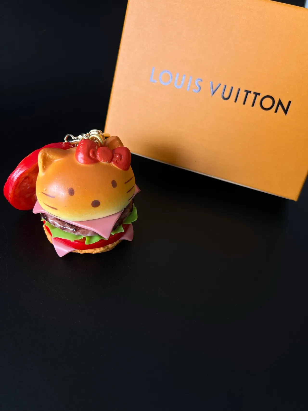Louis Vuitton Yellow Red Burger-Shaped Character-Themed Crossbody Bag 4
