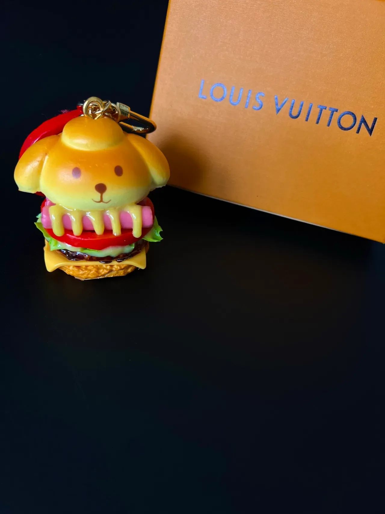 Louis Vuitton Yellow Red Burger-Shaped Character-Themed Crossbody Bag 5