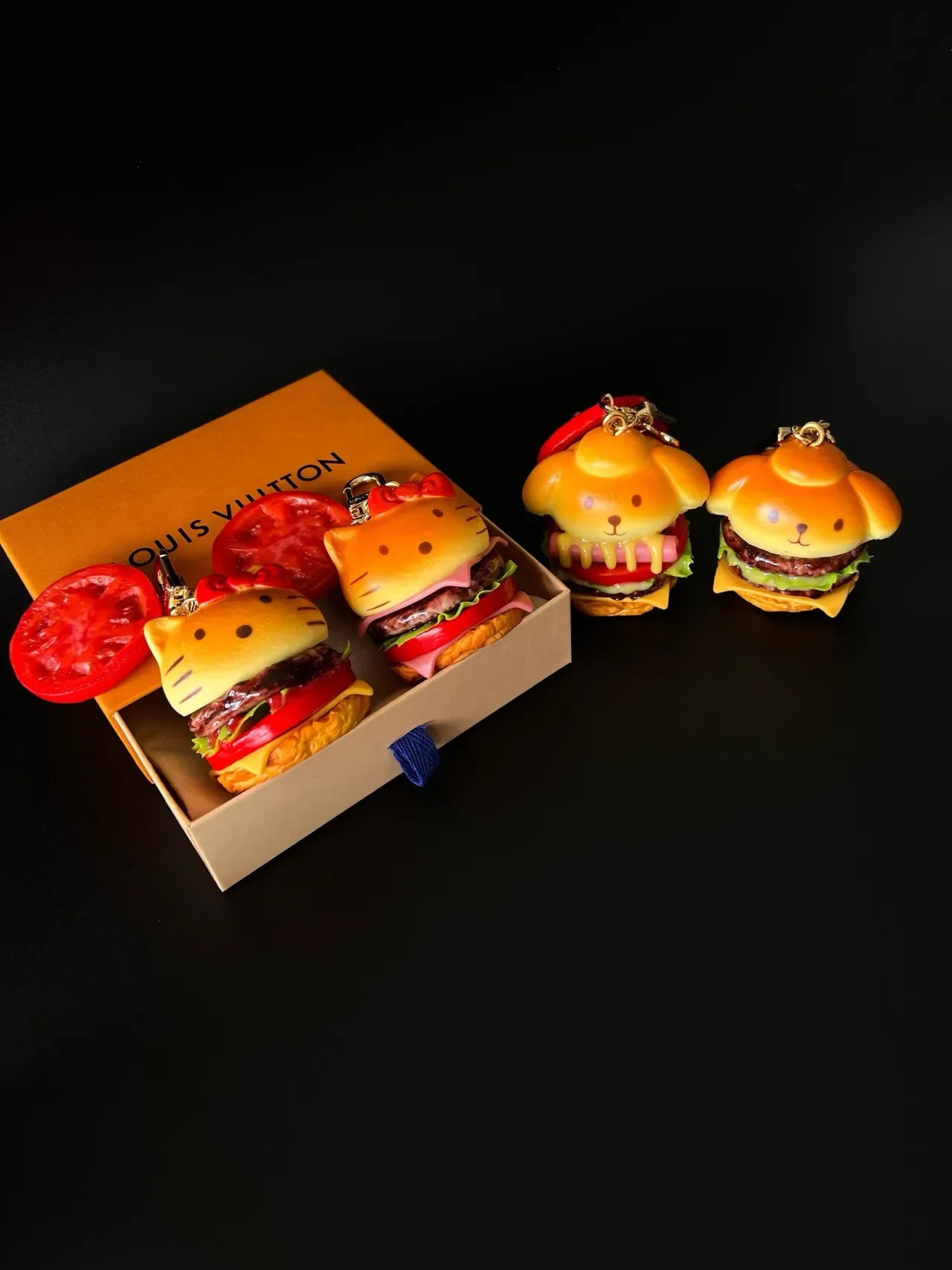Louis Vuitton Yellow Red Burger-Shaped Character-Themed Crossbody Bag 7