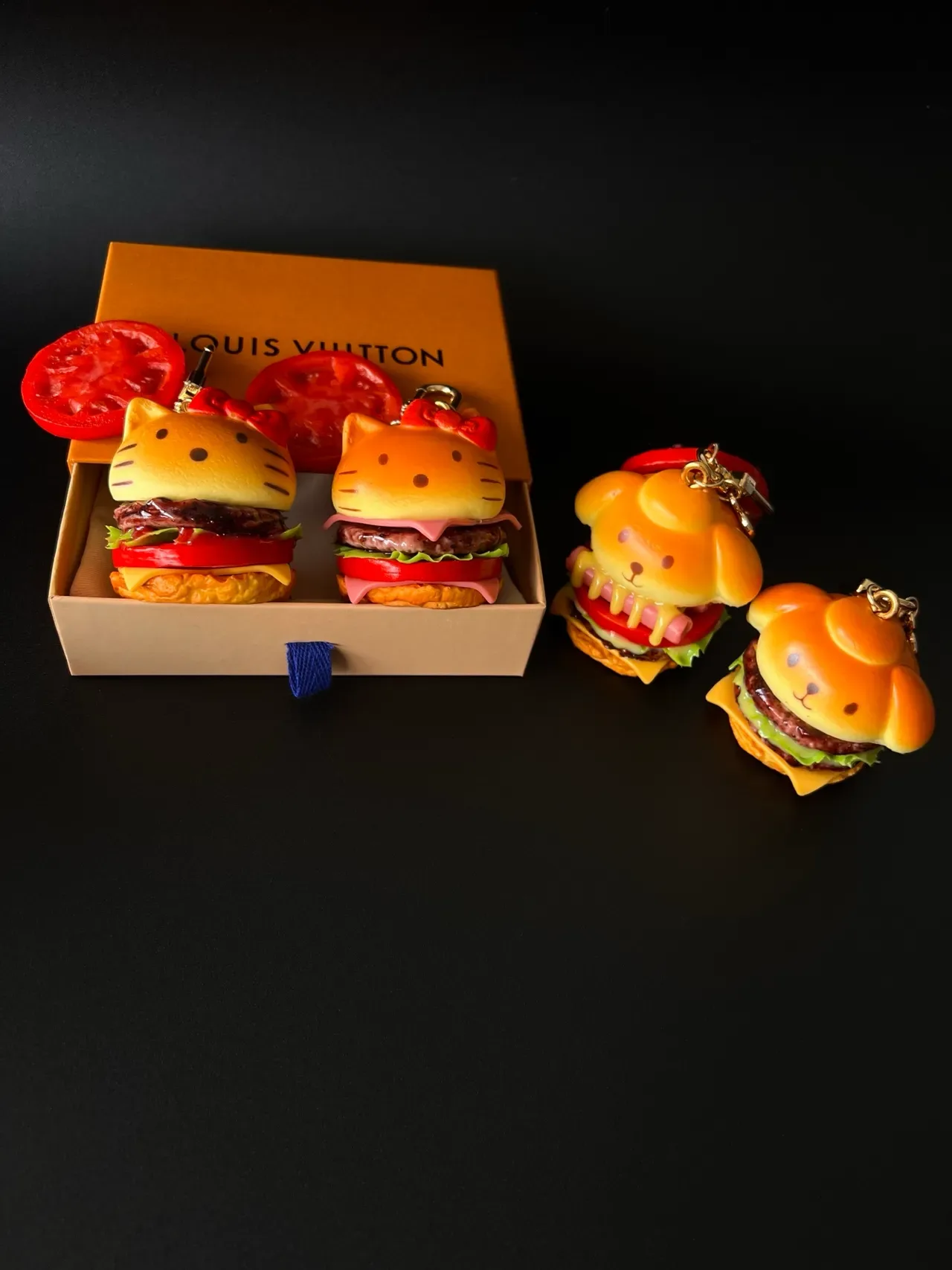 Louis Vuitton Yellow Red Burger-Shaped Character-Themed Crossbody Bag 10