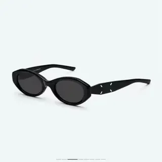Maison Margiela MM204 Oval Frame Black Sunglasses