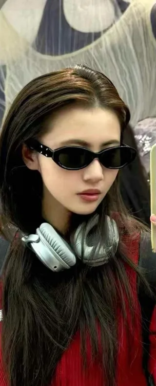 Maison Margiela MM204 Oval Frame Black Sunglasses 6