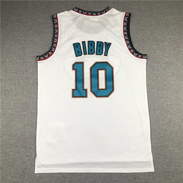 Mitchell & Ness Hardwood Classics Vancouver Grizzlies Mike Bibby White Mesh Jersey 3