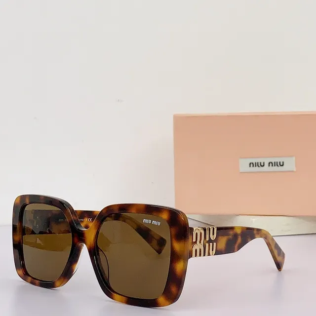 Miu Miu MU 10YS Black Oversized Square Sunglasses 4