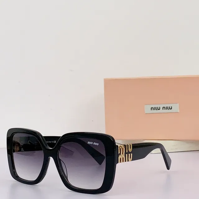 Miu Miu MU 10YS Black Oversized Square Sunglasses 5