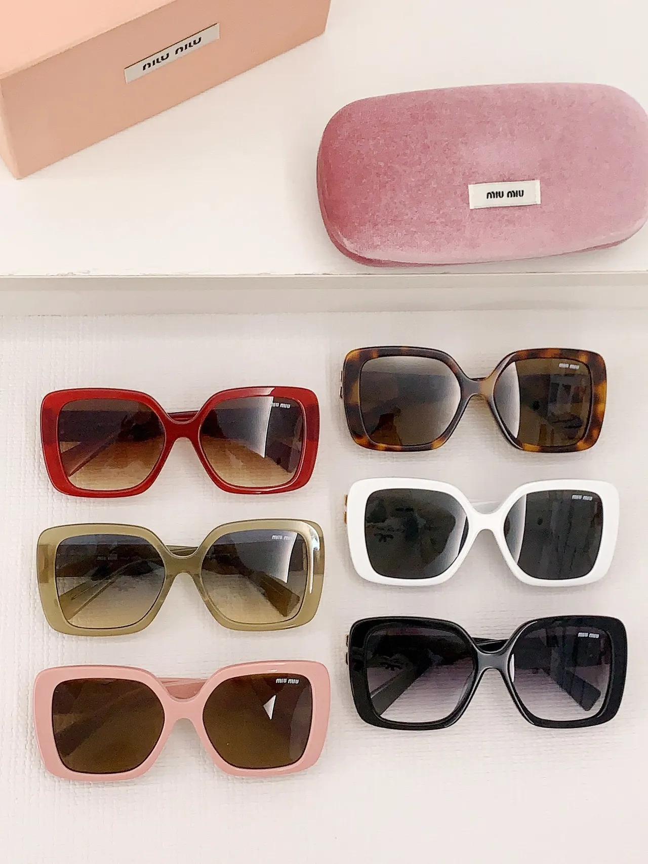 Miu Miu MU 10YS Black Oversized Square Sunglasses 8