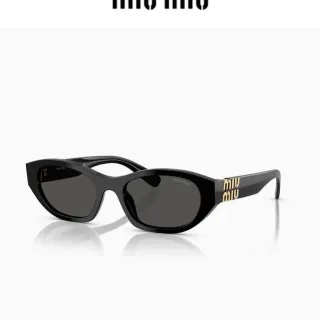 Miu Miu Wander نظارات شمسية أسود أسيتات لوجو ذهبي