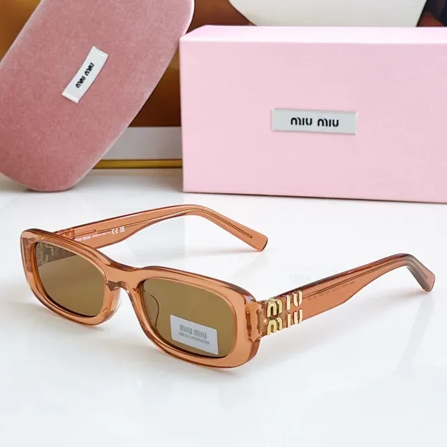 Miu Miu Wander Tortoiseshell Rectangular Sunglasses 5