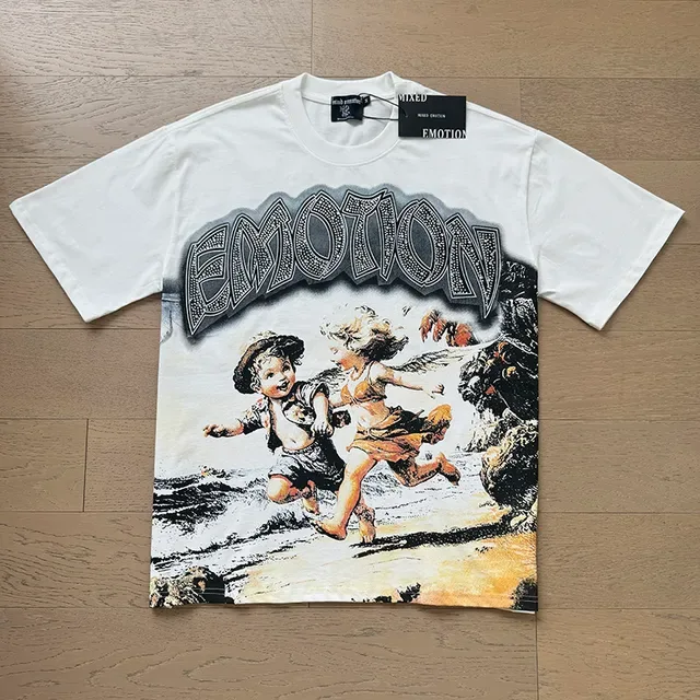 Mixed Emotion Graphic Print Oversized T-Shirt 2